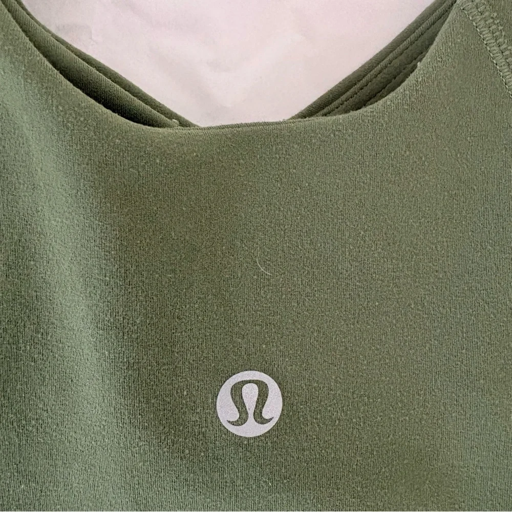 Lululemon | Align Tank Top | Sz 4 A/B Cup | Green Twill | EUC - Picture 4 of 4